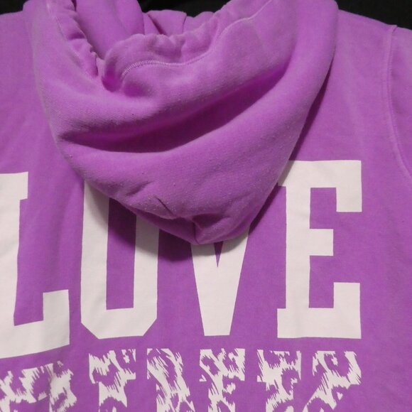PINK - VICTORIA'S SECRET | small | Love Pink Zip-Up Hooded Sweatshirt / Hoodie - Picture 11 of 16